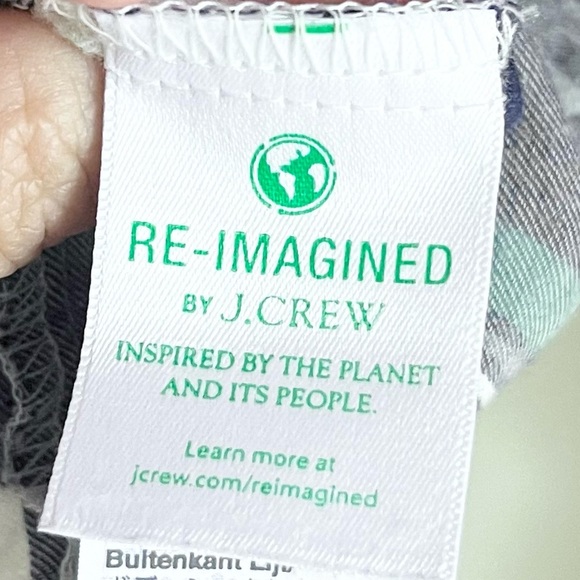 J. Crew Bundle: Plaid Long Sleeve Button Down & Linen Tie Front Cream To… - Picture 6 of 15